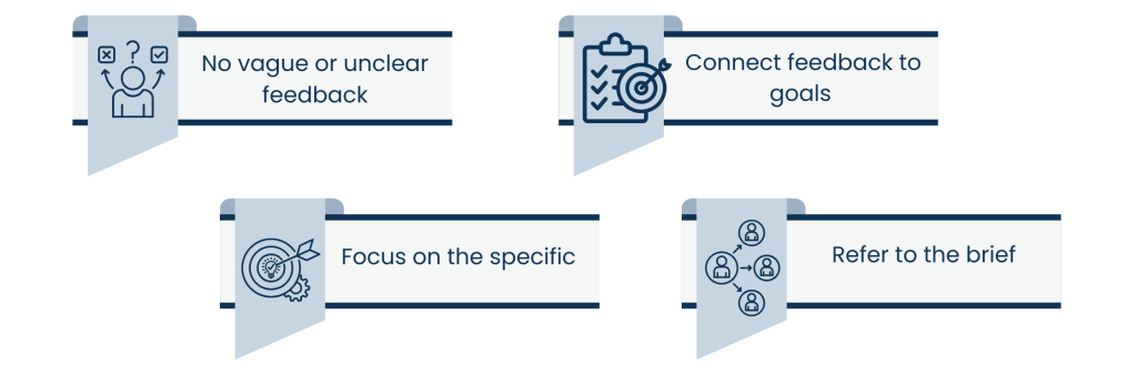 Focus on Actionable Feedback